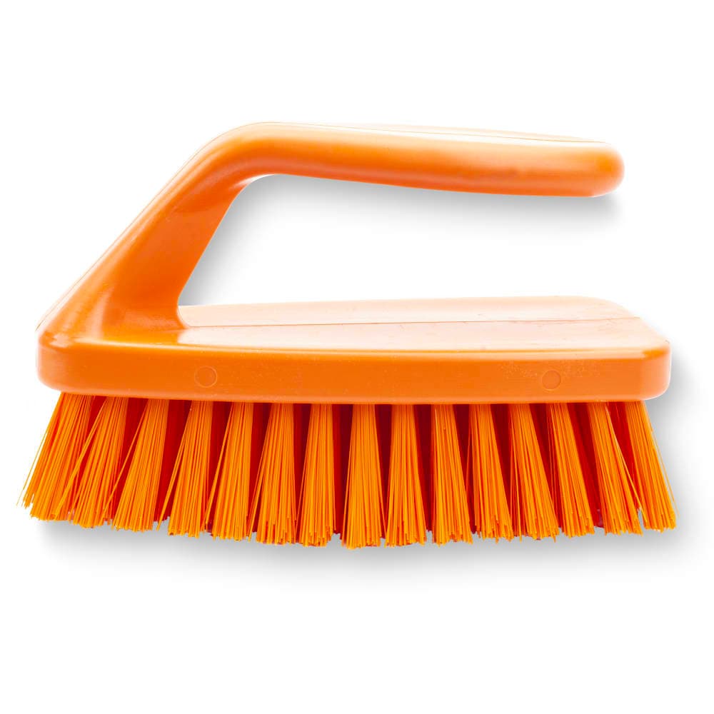 Carlisle 6" Bake Pan Lip Brush - Poly/Plastic, Orange (40024EC24)