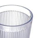 Carlisle 12 oz Clear Ribbed Plastic Tumbler (401207) thumbnail 3