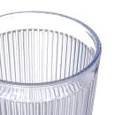 Carlisle 16 oz Clear Ribbed Plastic Tumbler (401607) thumbnail 3