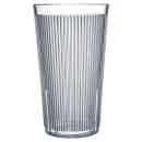 Carlisle 20 oz Clear Ribbed Plastic Tumbler (402007) thumbnail 2