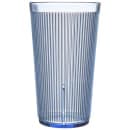 Carlisle 20 oz Blue Ribbed Plastic Tumbler (402054) thumbnail 2
