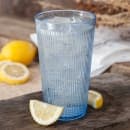 Carlisle 20 oz Blue Ribbed Plastic Tumbler (402054) thumbnail 4