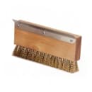 Carlisle 8 1/2" Oven Brush with Scraper Head - Brass (4029100) thumbnail 2