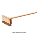 Carlisle 8 1/2" Oven Brush with Scraper Head - Brass (4029100) thumbnail 3