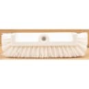 Carlisle 10" Dual Surface Floor Scrub Brush Head - Split Shape, Poly/Plastic, White (40422EC02) thumbnail 4