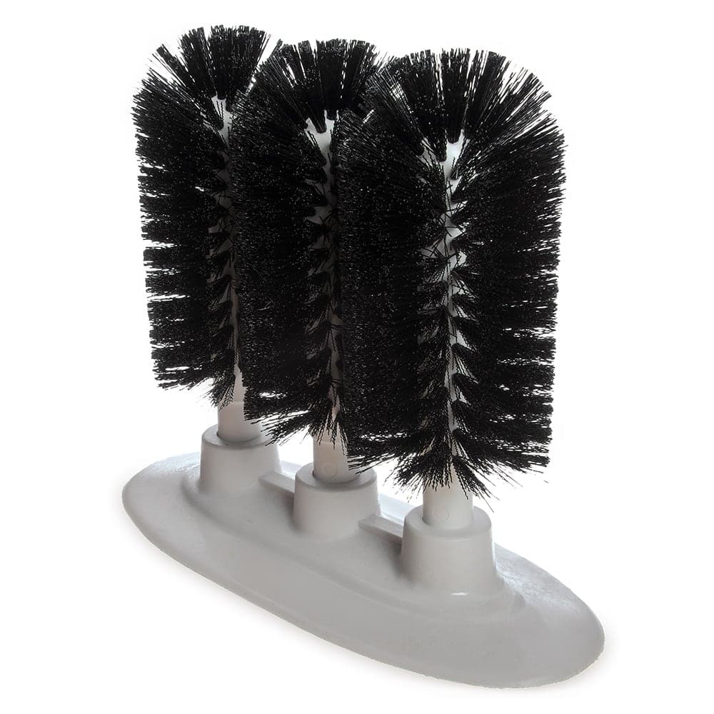 Carlisle 8" Triple Glass Washer - Polyester/Plastic,  Black (4046103)