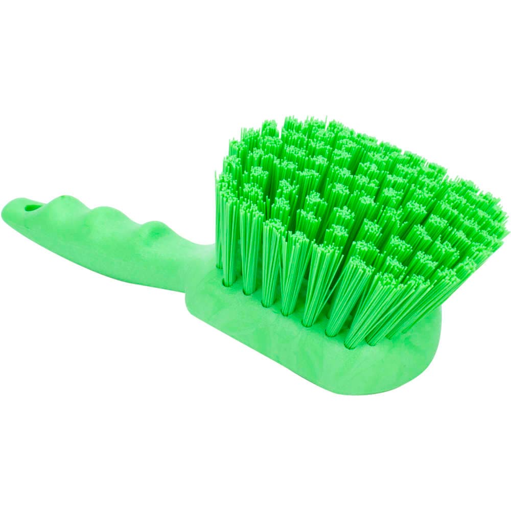 Carlisle 8" Floater Scrub Brush - Poly/Plastic, Lime (40541EC75)
