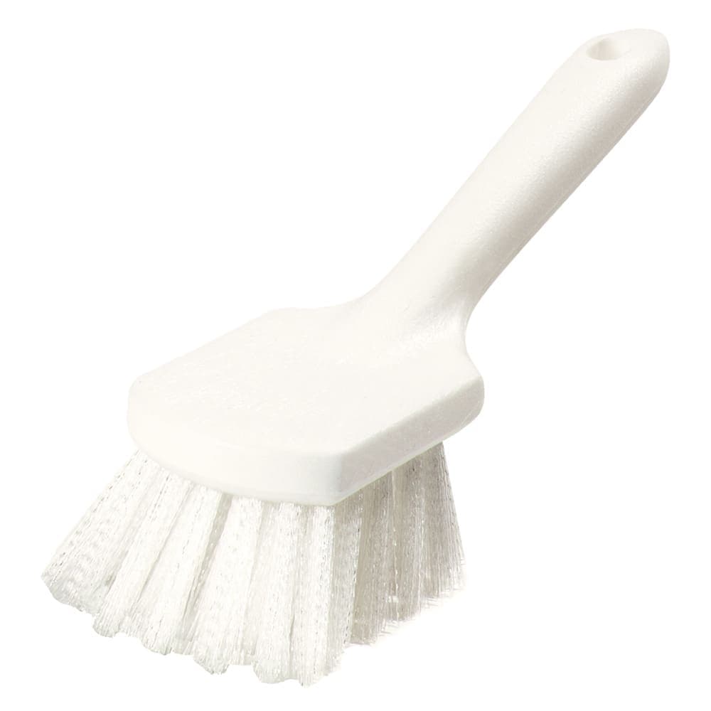 Carlisle 8" Utility Kitchen Brush - Angled, Poly, White (4054500)