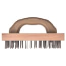 Carlisle 9 3/8" Butcher Block Brush - Steel/Hardwood (4067600) thumbnail 3