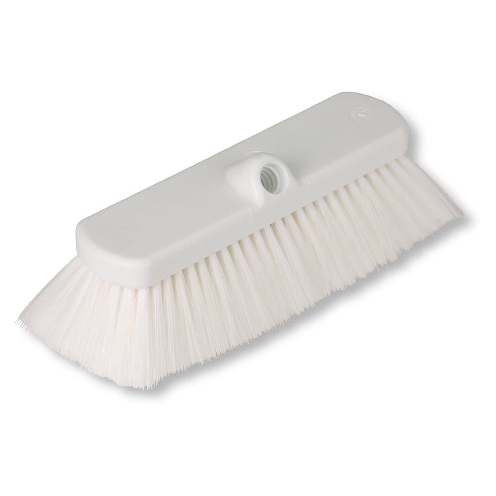 Carlisle 10" Sparta® Flo-Thru Wall & Equipment Brush w/ Nylex Bristles - White (41278EC02)
