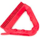 Carlisle 9" Triangular Tile & Grout Brush - Poly/Plastic, Red (41323EC05) thumbnail 5