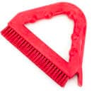 Carlisle 9" Triangular Tile & Grout Brush - Poly/Plastic, Red (41323EC05) thumbnail 6