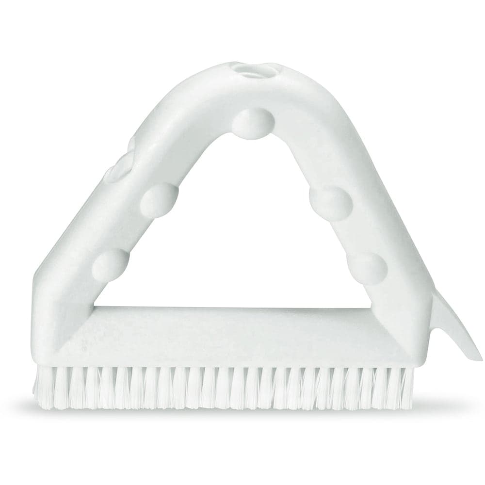 Carlisle 9" Tile & Grout Brush - Polyester Bristles, Green (41323EC09)