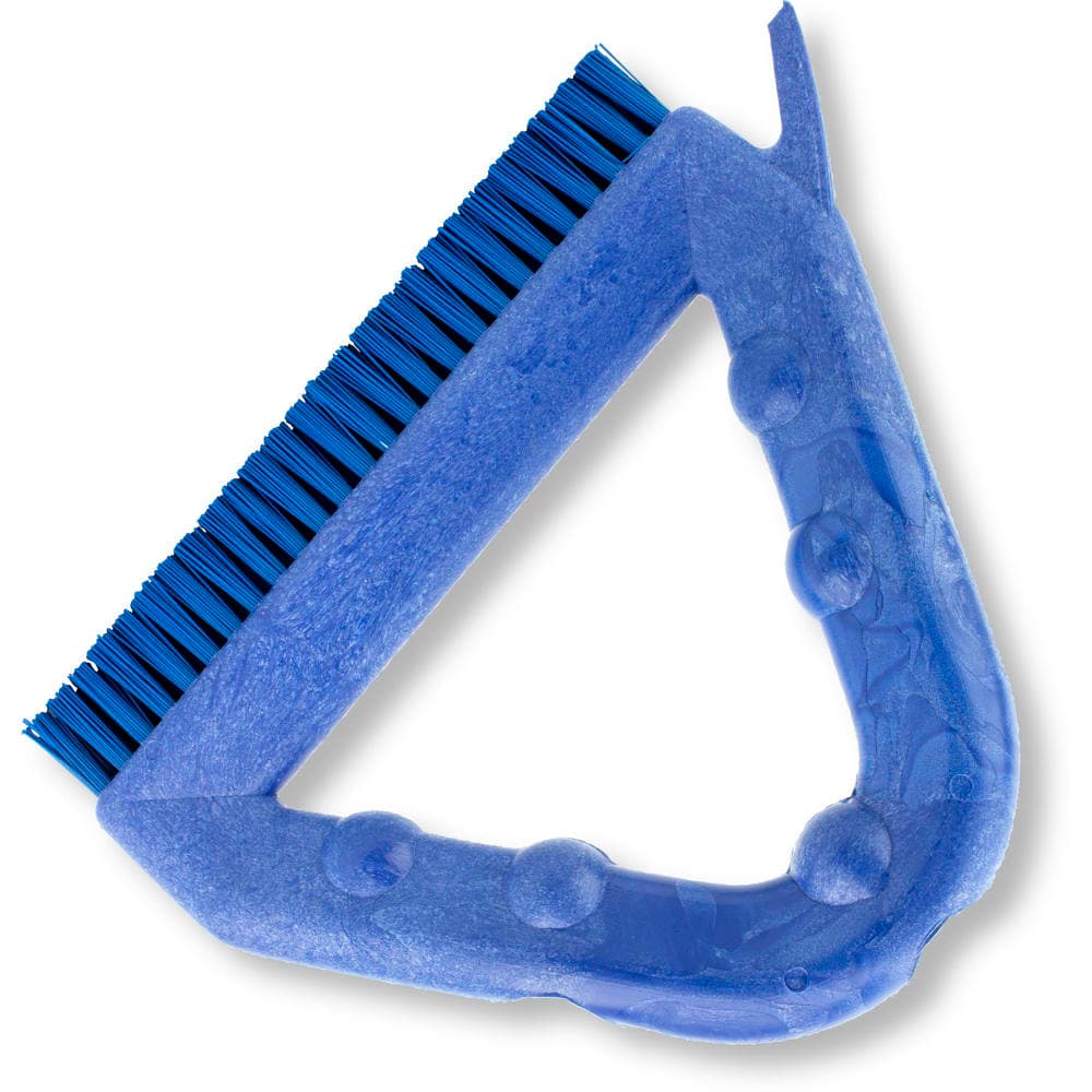 Carlisle 9" Triangular Tile & Grout Brush - Poly/Plastic, Blue (41323EC14)