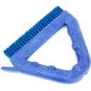Carlisle 9" Triangular Tile & Grout Brush - Poly/Plastic, Blue (41323EC14) thumbnail 3