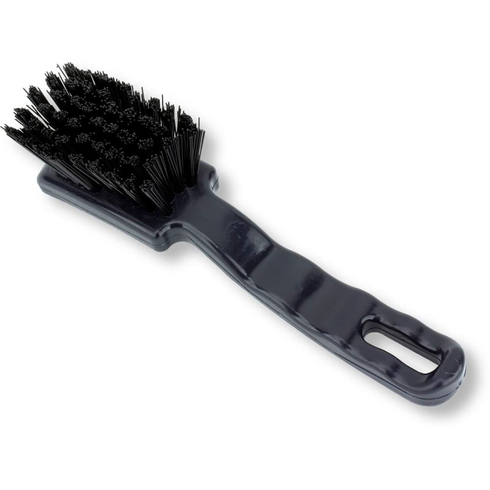 Carlisle 7" Detail Brush - Polyester Bristles, Black (41395EC03)