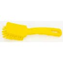 Carlisle 7" Detail Brush - Polyester Bristles, Yellow (41395EC04) thumbnail 5
