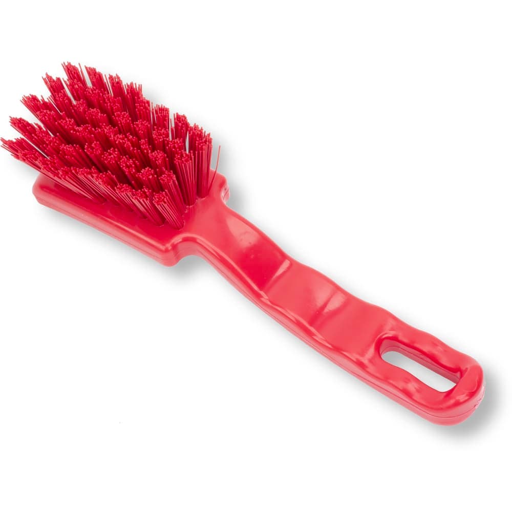 Carlisle 7" Detail Brush - Polyester Bristles, Red (41395EC05)