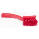 Carlisle 7" Detail Brush - Polyester Bristles, Red (41395EC05) thumbnail 3