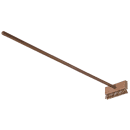 Carlisle 42" Oven Brush & Scraper - Crimped Brass Wire Bristles, Stainless/Wood (4152000) thumbnail 2