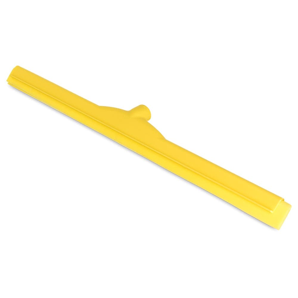 Carlisle 24" Floor Squeegee Head w/ Double Foam Rubber Blade, Yellow (4156804)