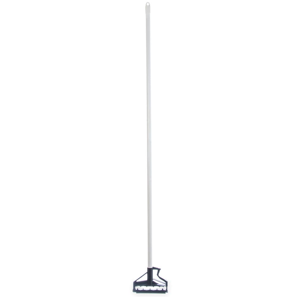 Carlisle 60" Quik-Release™ Mop Handle w/ Plastic Head, Fiberglass, White (4166402)