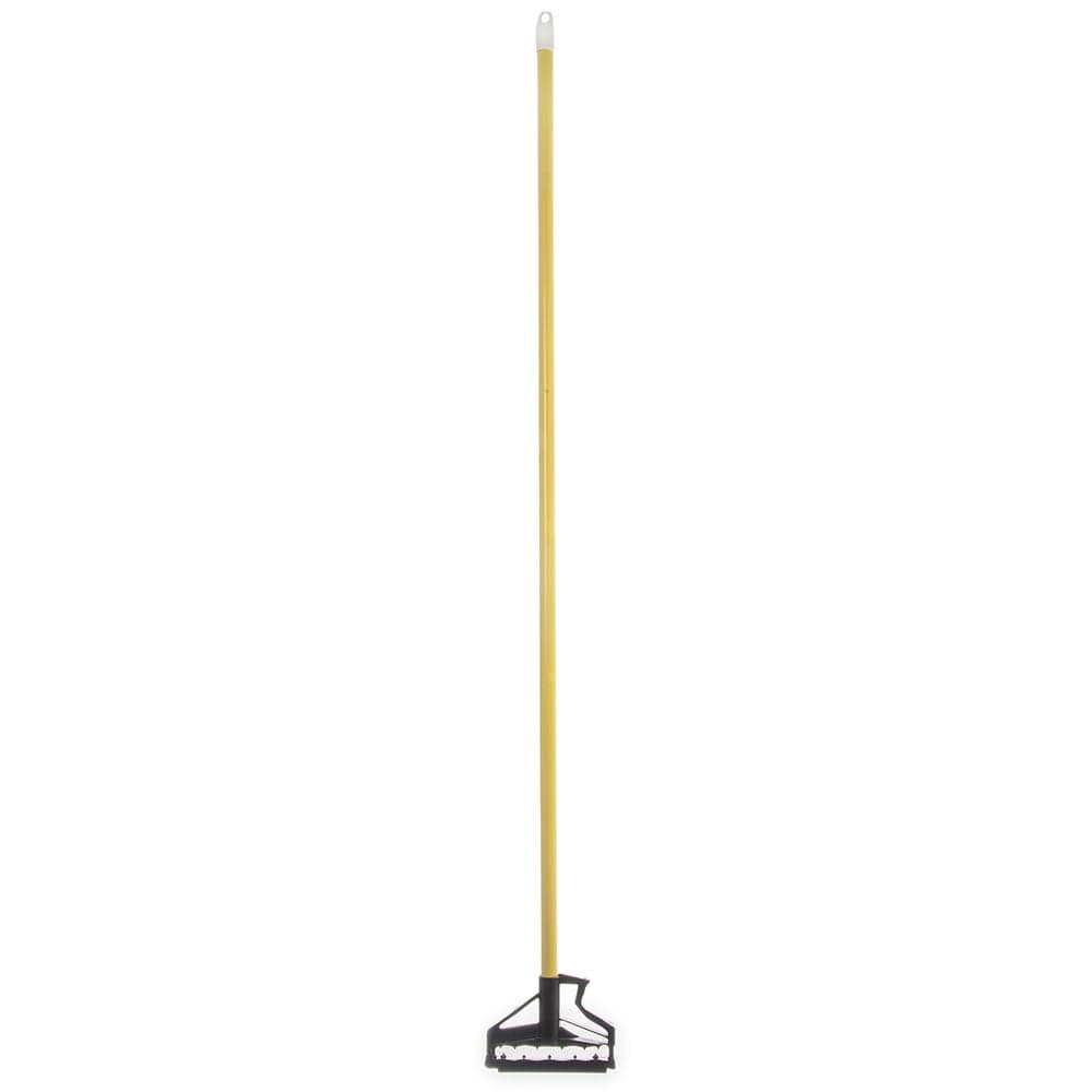 Carlisle 60" Quik-Release™ Mop Handle w/ Plastic Head, Fiberglass, Yellow (4166404)