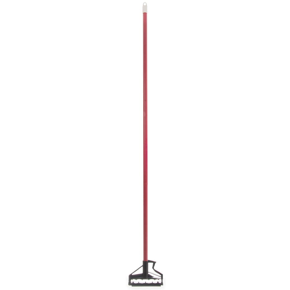Carlisle 60" Quik-Release™ Mop Handle w/ Plastic Head, Fiberglass, Red (4166405)