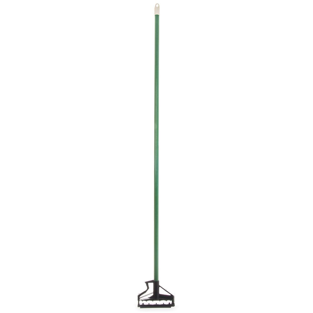 Carlisle 60" Quik-Release™ Mop Handle w/ Plastic Head, Fiberglass, Green (4166409)