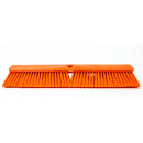 Carlisle 18" Push Broom Head w/ Fine/Medium Bristles, Orange (41890EC24) thumbnail 2