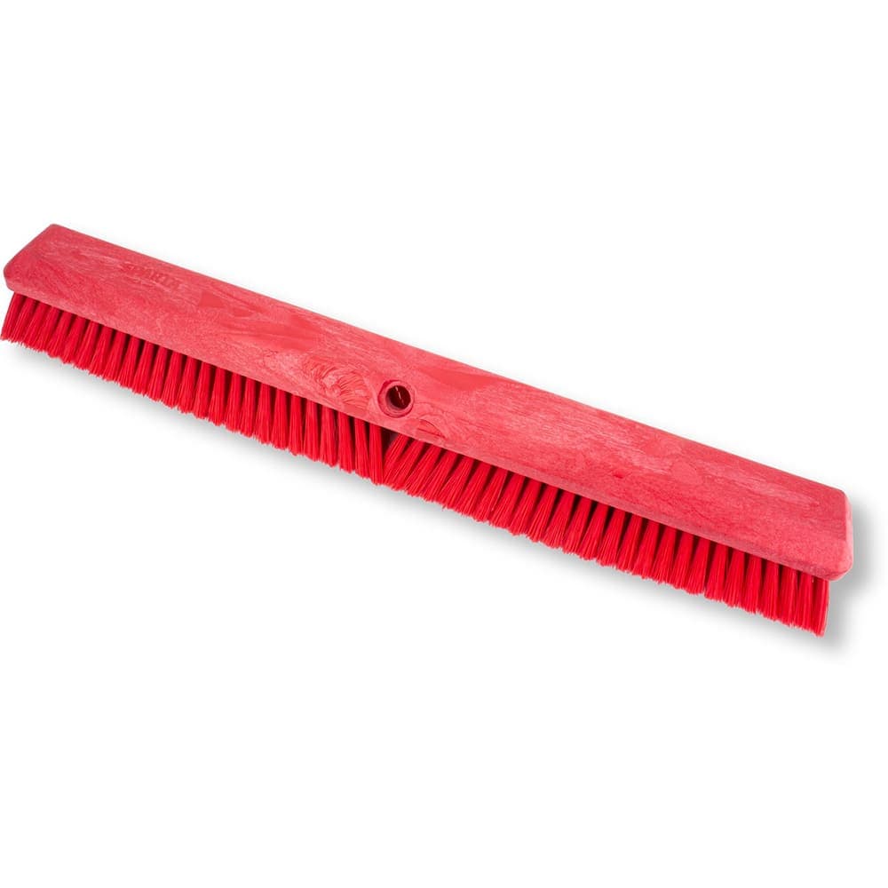 Carlisle 24" Push Broom Head w/ Red Fine & Medium Polyester Bristles (41891EC05)