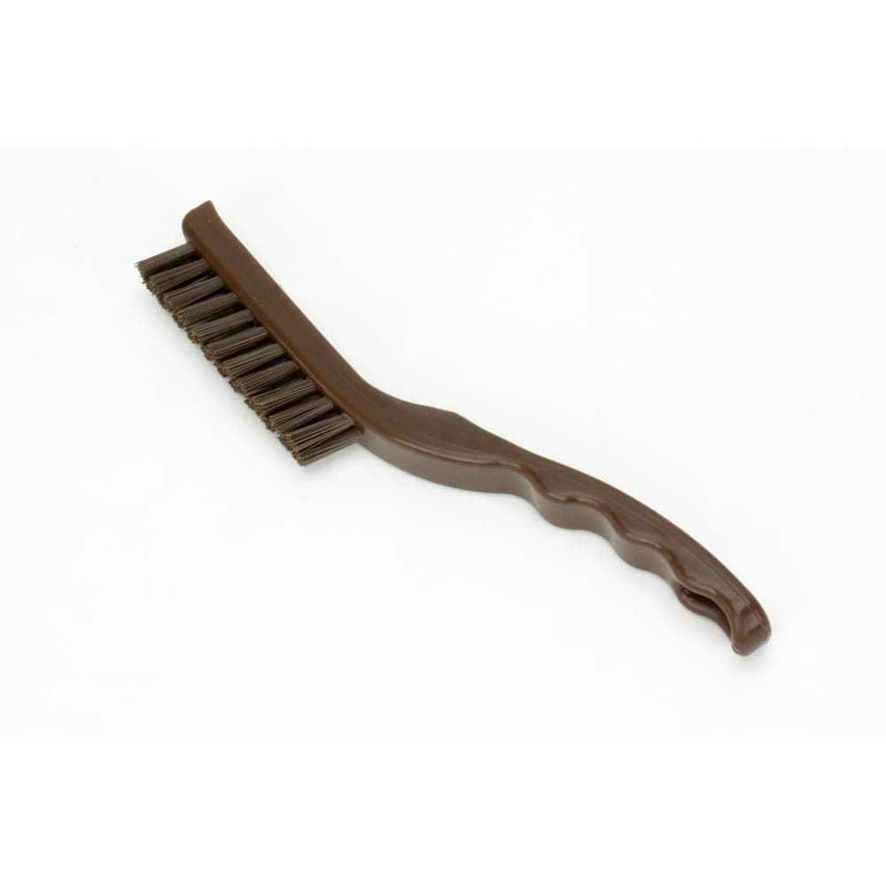 Carlisle 9" Detail Brush - Polyester Bristles, Brown (42022EC01)