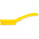 Carlisle 9" Detail Brush - Polyester Bristles, Yellow (42022EC04) thumbnail 2