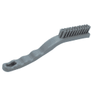 Carlisle 9" Detail Brush - Polyester Bristles, Gray (42022EC23) thumbnail 2