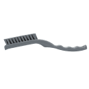 Carlisle 9" Detail Brush - Polyester Bristles, Gray (42022EC23) thumbnail 6