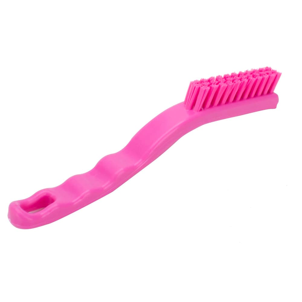 Carlisle 9" Detail Brush - Polyester Bristles, Pink (42022EC26)