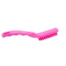 Carlisle 9" Detail Brush - Polyester Bristles, Pink (42022EC26) thumbnail 2