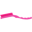 Carlisle 9" Detail Brush - Polyester Bristles, Pink (42022EC26) thumbnail 3