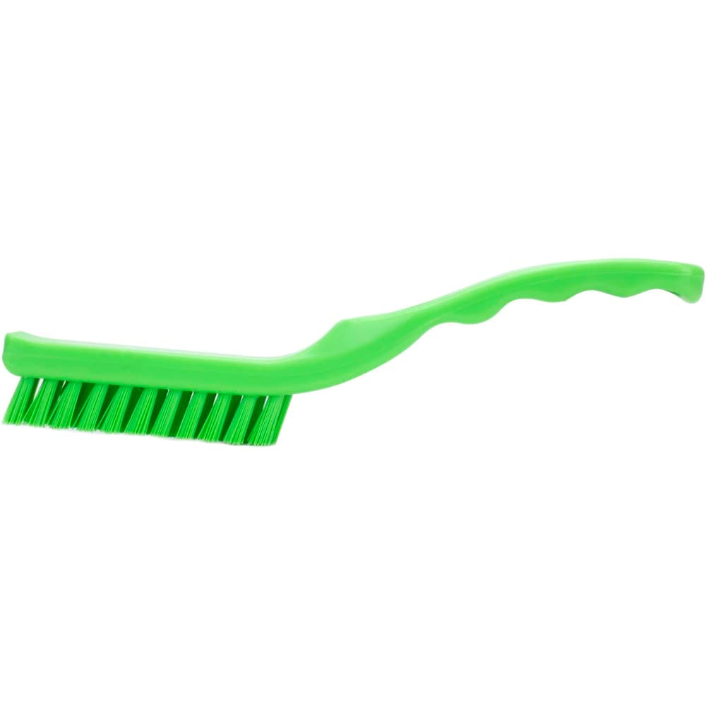 Carlisle 9" Detail Brush - Polyester Bristles, Lime (42022EC75)