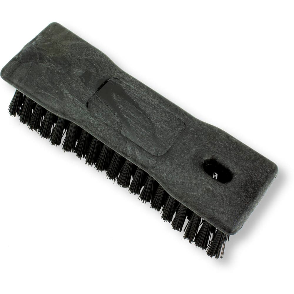 Carlisle 8" Comfort Grip Hand Scrub - Polyester Bristles, Black (42024EC03)