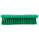 Carlisle 8" Comfort Grip Hand Scrub - Polyester Bristles, Green (42024EC09) thumbnail 2
