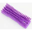 Carlisle 8" Comfort Grip Hand Scrub - Polyester Bristles, Purple (42024EC68) thumbnail 3