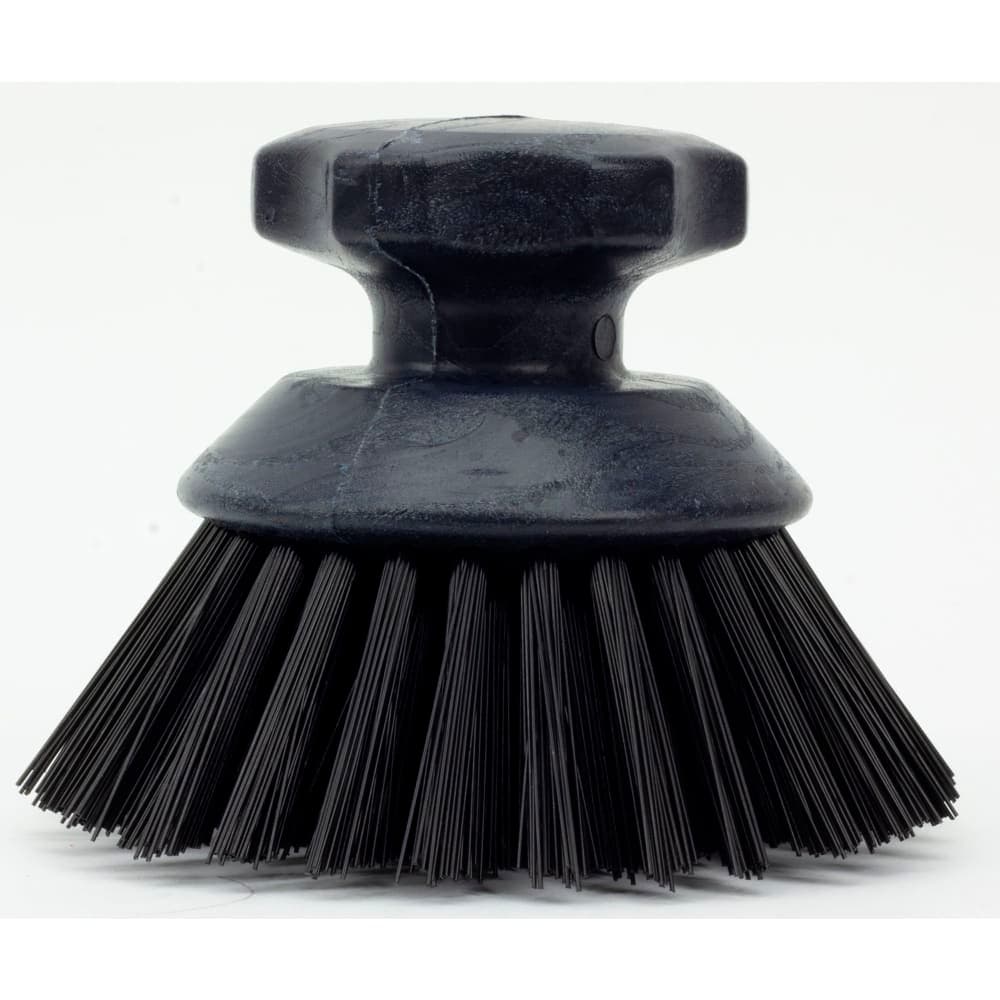 Carlisle 5" Round Scrub Brush - Polyester Bristles, Black (42395EC03)