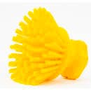 Carlisle 5" Round Scrub Brush - Polyester Bristles, Yellow (42395EC04) thumbnail 2