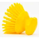 Carlisle 5" Round Scrub Brush - Polyester Bristles, Yellow (42395EC04) thumbnail 3