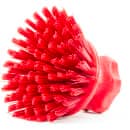 Carlisle 5" Round Scrub Brush - Polyester Bristles, Red (42395EC05) thumbnail 2