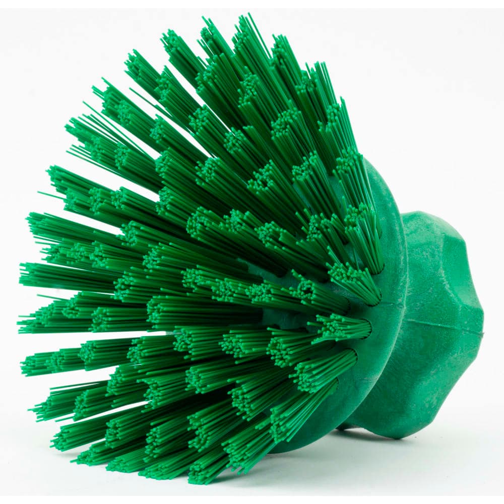 Carlisle 5" Round Scrub Brush - Polyester Bristles, Green (42395EC09)