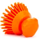Carlisle 5" Round Scrub Brush - Polyester Bristles, Orange (42395EC24) thumbnail 3