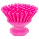 Carlisle 5" Round Scrub Brush - Polyester Bristles, Pink (42395EC26) thumbnail 2