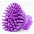 Carlisle 5" Round Scrub Brush - Polyester Bristles, Purple (42395EC68) thumbnail 2